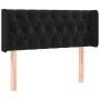 Cabecero con LED de terciopelo negro 103x16x78/88 cm de vidaXL, Cabeceros y pies de cama - Ref: Foro24-3123616, Precio: 67,32...