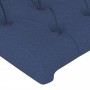 Blue fabric LED headboard 147x16x118/128 cm by vidaXL, Headboards and footboards - Ref: Foro24-3124388, Price: 160,99 €, Disc...