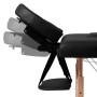 Klappbare Massageliege 2 Zonen, schwarze Holzstruktur von vidaXL, Massageliegen - Ref: Foro24-110077, Preis: 152,99 €, Rabatt: %