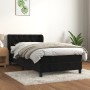 Cama box spring con colchón terciopelo negro 80x200 cm de vidaXL, Camas y somieres - Ref: Foro24-3127639, Precio: 281,99 €, D...