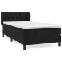 Cama box spring con colchón terciopelo negro 80x200 cm de vidaXL, Camas y somieres - Ref: Foro24-3127639, Precio: 281,99 €, D...