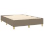 Cama box spring con colchón tela gris taupe 140x200 cm de vidaXL, Camas y somieres - Ref: Foro24-3128769, Precio: 602,77 €, D...