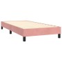 Box spring bed with mattress and LED pink velvet 80x200 cm by vidaXL, Beds and slatted bases - Ref: Foro24-3134554, Price: 29...