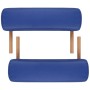 Klappbare Massageliege 2 Zonen, blaue Holzstruktur von vidaXL, Massageliegen - Ref: Foro24-110075, Preis: 140,02 €, Rabatt: %