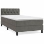 Box spring bed with dark gray velvet mattress 80x200 cm by vidaXL, Beds and slatted bases - Ref: Foro24-3141450, Price: 272,8...