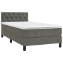 Box spring bed with dark gray velvet mattress 80x200 cm by vidaXL, Beds and slatted bases - Ref: Foro24-3141450, Price: 272,8...