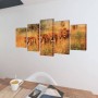 Decorative set of canvases for the wall model lions, 200 x 100 cm by vidaXL, Posters, prints and visual art - Ref: Foro24-241...