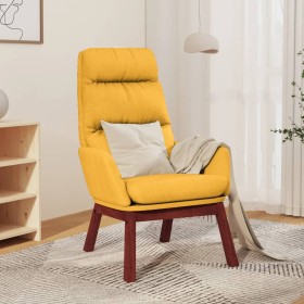 Sillón de relax de tela amarillo mostaza de vidaXL, Sillones - Ref: Foro24-341166, Precio: 129,99 €, Descuento: %