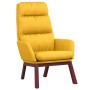 Sillón de relax de tela amarillo mostaza de vidaXL, Sillones - Ref: Foro24-341166, Precio: 129,01 €, Descuento: %