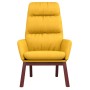 Sillón de relax de tela amarillo mostaza de vidaXL, Sillones - Ref: Foro24-341166, Precio: 129,01 €, Descuento: %