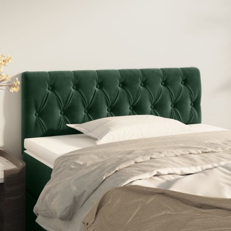 Dark green velvet headboard 90x7x78/88 cm by vidaXL, Headboards and footboards - Ref: Foro24-346323, Price: 54,18 €, Discount: %