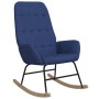 Silla mecedora de tela azul de vidaXL, Mecedoras - Ref: Foro24-341257, Precio: 113,78 €, Descuento: %