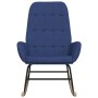 Silla mecedora de tela azul de vidaXL, Mecedoras - Ref: Foro24-341257, Precio: 113,78 €, Descuento: %