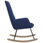 Silla mecedora de tela azul de vidaXL, Mecedoras - Ref: Foro24-341257, Precio: 113,78 €, Descuento: %