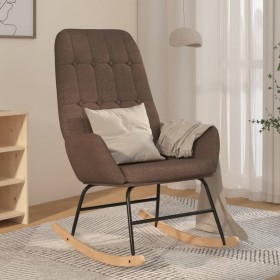 Silla mecedora de tela gris taupe de vidaXL, Mecedoras - Ref: Foro24-341262, Precio: 112,75 €, Descuento: %