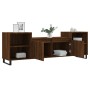 TV stand made of brown oak plywood, measuring 160x35x55 cm. by vidaXL, TV Furniture - Ref: Foro24-831355, Price: 72,79 €, Dis...