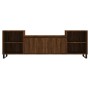 TV stand made of brown oak plywood, measuring 160x35x55 cm. by vidaXL, TV Furniture - Ref: Foro24-831355, Price: 72,79 €, Dis...