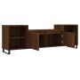 TV stand made of brown oak plywood, measuring 160x35x55 cm. by vidaXL, TV Furniture - Ref: Foro24-831355, Price: 72,79 €, Dis...