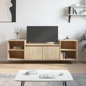 TV stand made of Sonoma oak plywood, measuring 160x35x55 cm. by vidaXL, TV Furniture - Ref: Foro24-831343, Price: 71,99 €, Di...