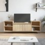 TV stand made of Sonoma oak plywood, measuring 160x35x55 cm. by vidaXL, TV Furniture - Ref: Foro24-831343, Price: 82,35 €, Di...