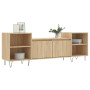 TV stand made of Sonoma oak plywood, measuring 160x35x55 cm. by vidaXL, TV Furniture - Ref: Foro24-831343, Price: 82,35 €, Di...