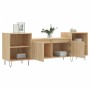 Mueble para TV madera contrachapada roble Sonoma 160x35x55 cm de vidaXL, Muebles TV - Ref: Foro24-831343, Precio: 82,35 €, De...