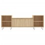 TV stand made of Sonoma oak plywood, measuring 160x35x55 cm. by vidaXL, TV Furniture - Ref: Foro24-831343, Price: 82,35 €, Di...