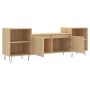 TV stand made of Sonoma oak plywood, measuring 160x35x55 cm. by vidaXL, TV Furniture - Ref: Foro24-831343, Price: 82,35 €, Di...