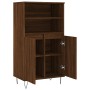 Aparador alto madera contrachapada marrón roble 60x36x110 cm de vidaXL, Aparadores - Ref: Foro24-831491, Precio: 73,70 €, Des...