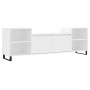 TV stand made of white plywood 160x35x55 cm by vidaXL, TV Furniture - Ref: Foro24-831348, Price: 70,81 €, Discount: %