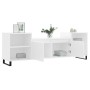 TV stand made of white plywood 160x35x55 cm by vidaXL, TV Furniture - Ref: Foro24-831348, Price: 70,81 €, Discount: %