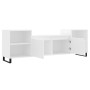 TV stand made of white plywood 160x35x55 cm by vidaXL, TV Furniture - Ref: Foro24-831348, Price: 70,81 €, Discount: %