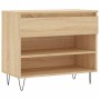 Shoe cabinet made of Sonoma oak plywood 70x36x60 cm by vidaXL, Shoe racks and shoe organizers - Ref: Foro24-831439, Price: 44...