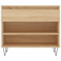 Shoe cabinet made of Sonoma oak plywood 70x36x60 cm by vidaXL, Shoe racks and shoe organizers - Ref: Foro24-831439, Price: 44...