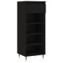 Shoe cabinet made of black plywood wood 40x36x105 cm by vidaXL, Shoe racks and shoe organizers - Ref: Foro24-831453, Price: 5...