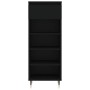 Shoe cabinet made of black plywood wood 40x36x105 cm by vidaXL, Shoe racks and shoe organizers - Ref: Foro24-831453, Price: 5...