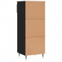 Shoe cabinet made of black plywood wood 40x36x105 cm by vidaXL, Shoe racks and shoe organizers - Ref: Foro24-831453, Price: 5...