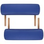 Mesa camilla de masaje de madera plegable de tres cuerpos azules de vidaXL, Mesas de masaje - Ref: Foro24-110079, Precio: 158...