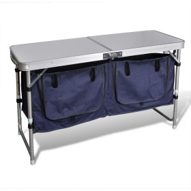 Folding camping cabinet with aluminum structure by vidaXL, camping furniture - Ref: Foro24-41331, Price: 89,99 €, Discount: %