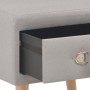 Two bedside tables, 40x35x40 cm, gray fabric by vidaXL, Nightstands - Ref: Foro24-276378, Price: 102,03 €, Discount: %