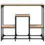 Mesa consola de madera de ingeniería roble Sonoma 89,5x28x76 cm de vidaXL, Mesas auxiliares - Ref: Foro24-833384, Precio: 49,...