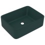 Luxury dark green matte ceramic sink 41x30x12 cm by vidaXL, Sinks - Ref: Foro24-147047, Price: 68,28 €, Discount: %