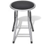 Folding kitchen stools 4 units synthetic leather by vidaXL, Folding stools and chairs - Ref: Foro24-241033, Price: 59,88 €, D...