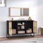 Black plywood sideboard 105x30x65 cm by vidaXL, Sideboards - Ref: Foro24-352119, Price: 112,97 €, Discount: %