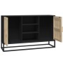 Black plywood sideboard 105x30x65 cm by vidaXL, Sideboards - Ref: Foro24-352119, Price: 112,97 €, Discount: %