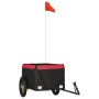 Black and red iron bicycle cargo trailer 30 kg by vidaXL, Bicycle trailers - Ref: Foro24-94076, Price: 71,99 €, Discount: %