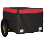 Remolque de carga para bicicleta hierro negro y rojo 30 kg de vidaXL, Remolques para bicicletas - Ref: Foro24-94076, Precio: ...