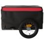 Black and red iron bicycle cargo trailer 30 kg by vidaXL, Bicycle trailers - Ref: Foro24-94076, Price: 71,99 €, Discount: %