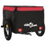 Black and red iron bicycle cargo trailer 30 kg by vidaXL, Bicycle trailers - Ref: Foro24-94076, Price: 71,99 €, Discount: %