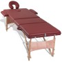 Klappbarer Massagetisch aus Holz mit drei roten Körpern von vidaXL, Massageliegen - Ref: Foro24-110080, Preis: 170,97 €, Raba...